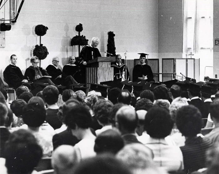 Photo memory 13 - UW-Green Bay's first commencement June 1, 1970