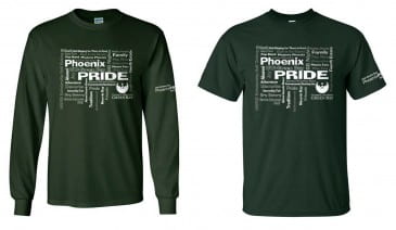5th edition Phoenix PRIDE shirt options