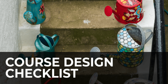 Course design checklist