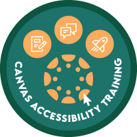 Canvas Accessibility Training Badge