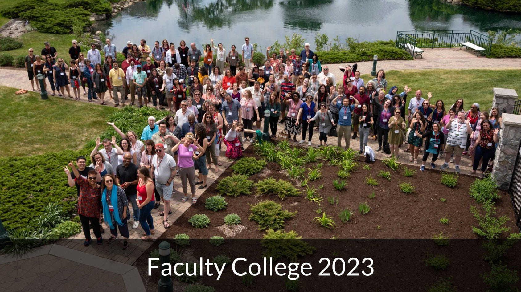 Group photo of Faculty College participants from 2023
