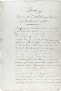 Treaty between the United States of America and the French Republic ceding the province of Louisiana to the United States, 04/30/1803.
